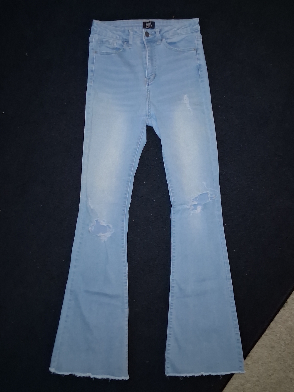 Light Wash High-Rise Flare Jeans - Women's